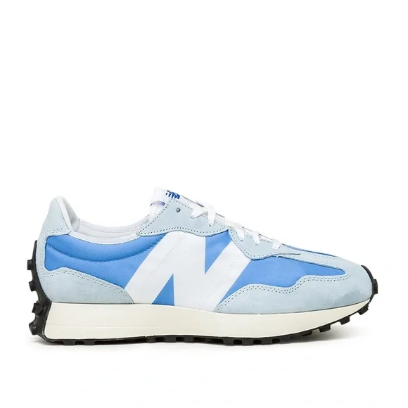 New Balance 327 Low Top Mens Lifestyle Shoes Light Blue White MS327LC1 NEW Sz 12 - Picture 2 of 8